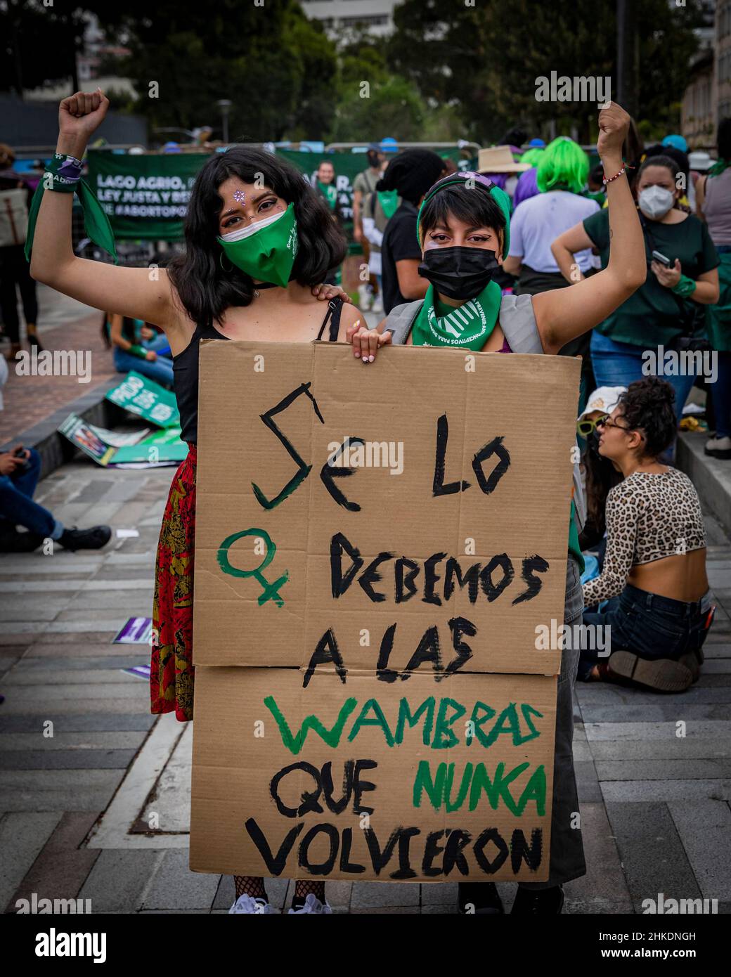 Pro Abortion Protest, Ecuador Stock Photo