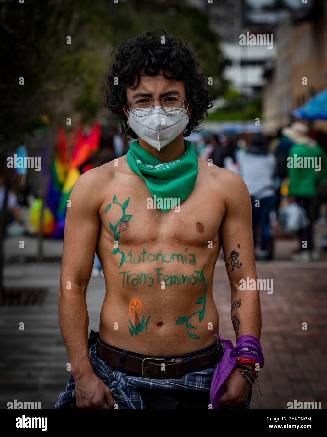 Pro Abortion Protest, Ecuador Stock Photo