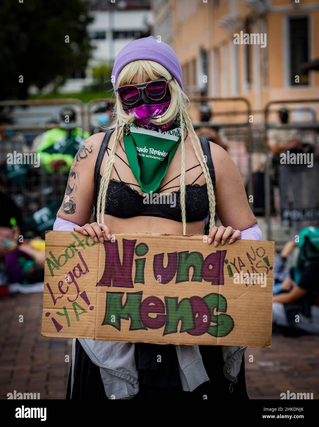 Pro Abortion Protest, Ecuador Stock Photo