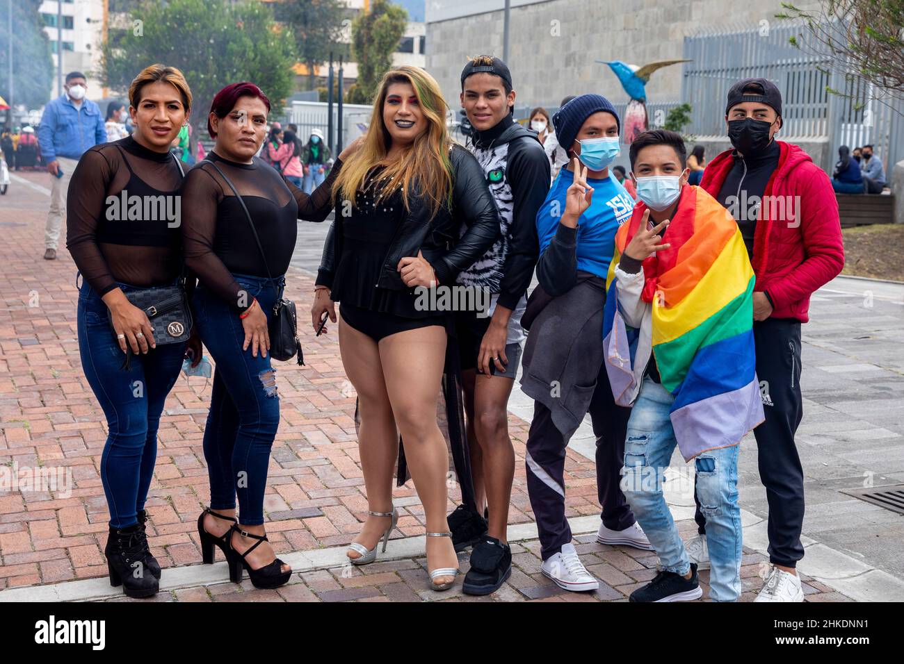 Pro Abortion Protest, Ecuador Stock Photo