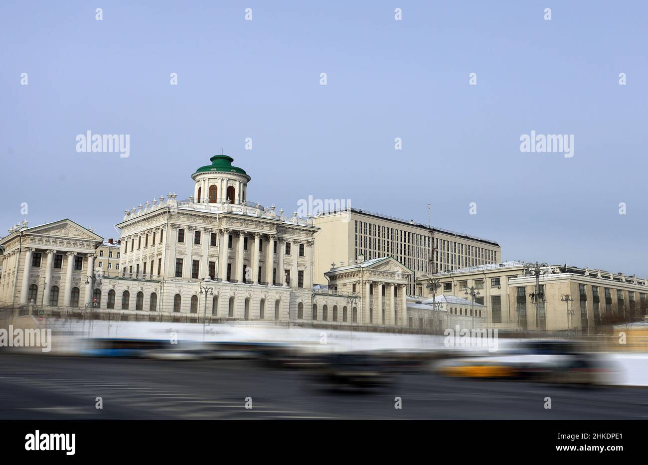The Pashkov House is one of the most famous classical buildings in Moscow Stock Photo