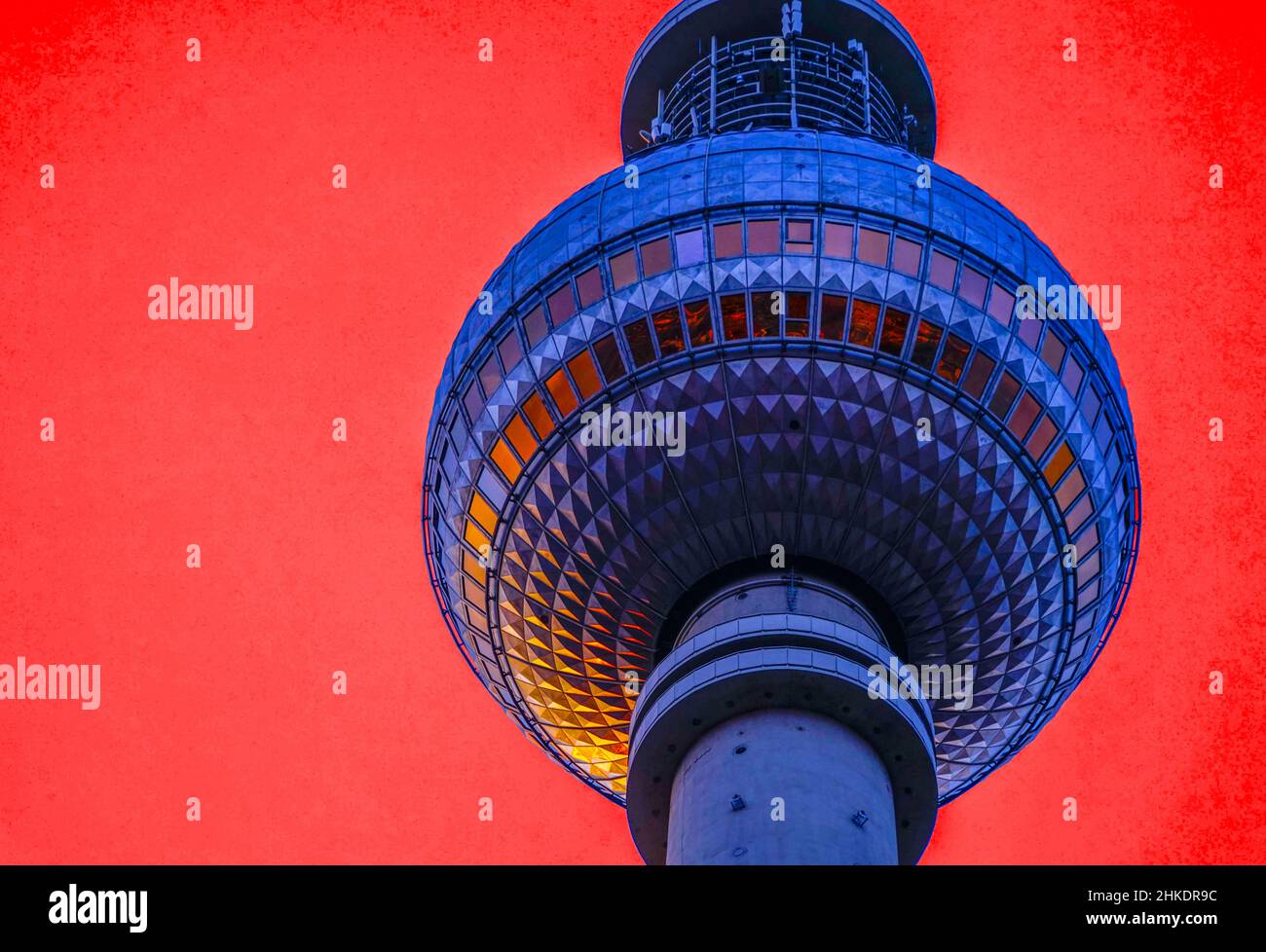 TV Tower at Alexanderplatz, Berlin, Germany Stock Photo