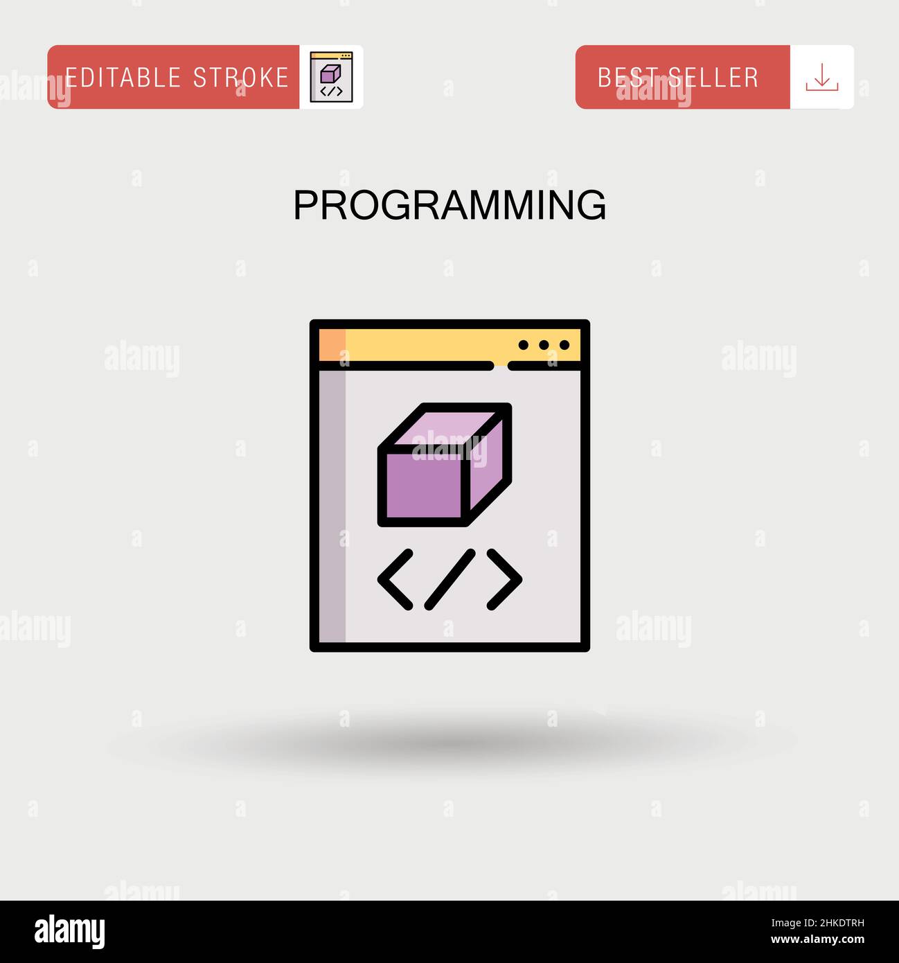 Programming Simple vector icon Stock Vector Image & Art - Alamy