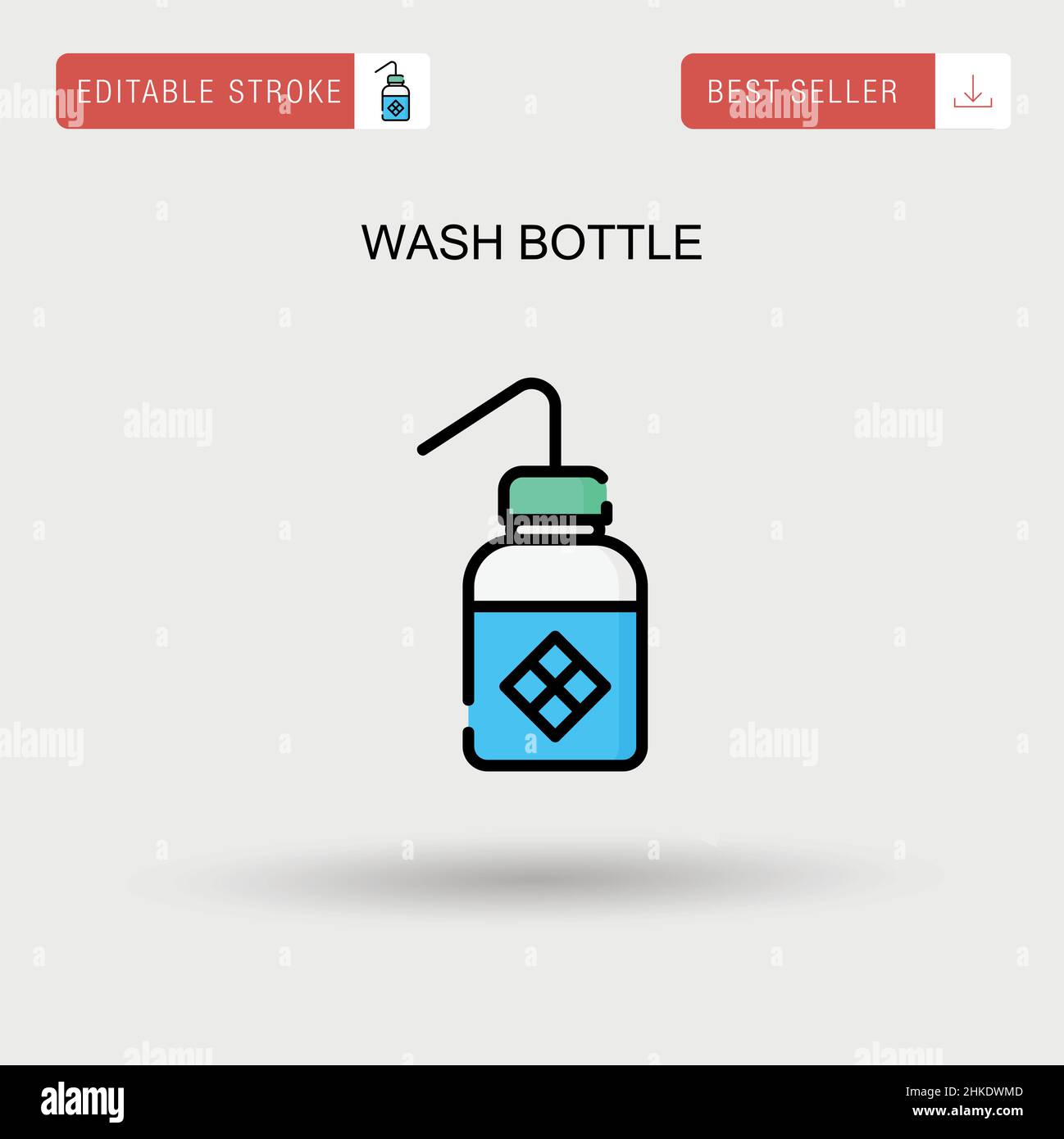 Wash bottle Simple vector icon Stock Vector Image & Art Alamy