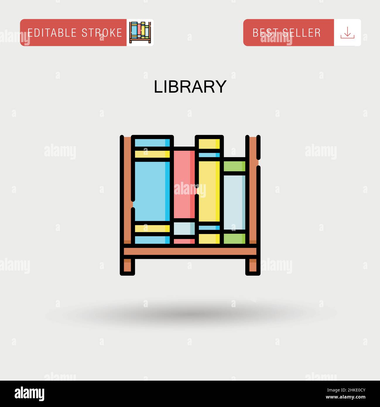 Library Simple vector icon Stock Vector Image & Art - Alamy