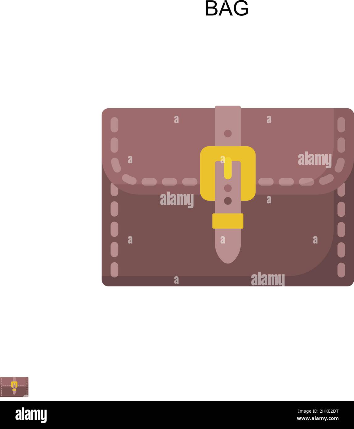 Bag Simple vector icon. Illustration symbol design template for web ...