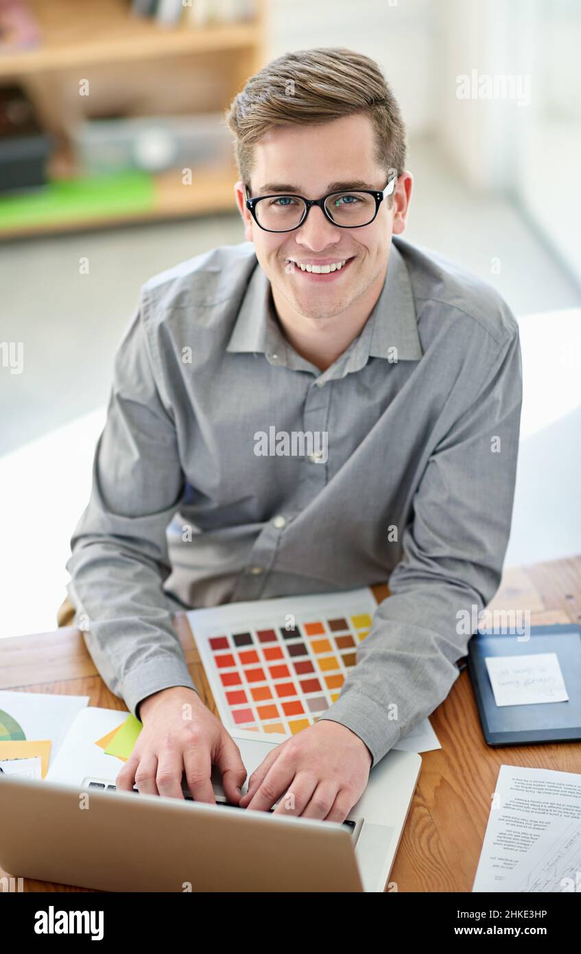 Developing colorful designs that will wow you Stock Photo