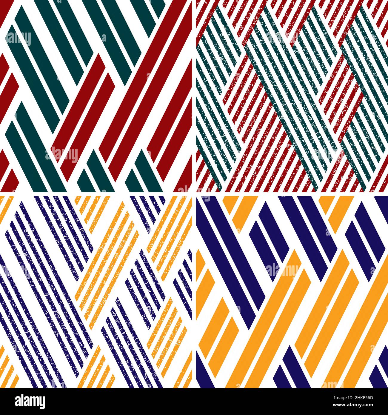 4 different vector patterns in the same package(eps). One pattern is paid and 3 are free (white dividing lines) Stock Vector