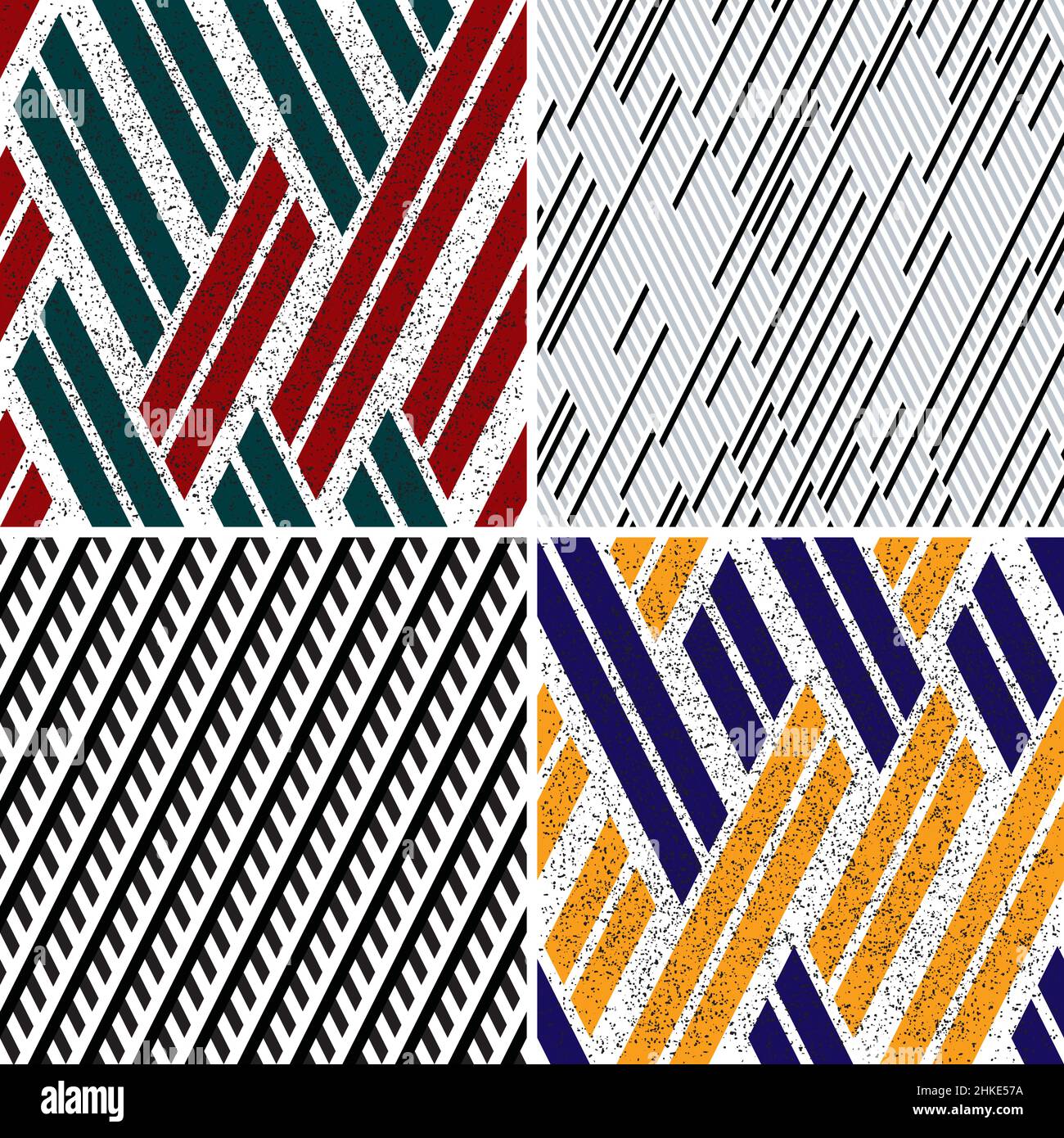 4 different vector patterns in the same package(eps). One pattern is paid and 3 are free (white dividing lines) Stock Vector
