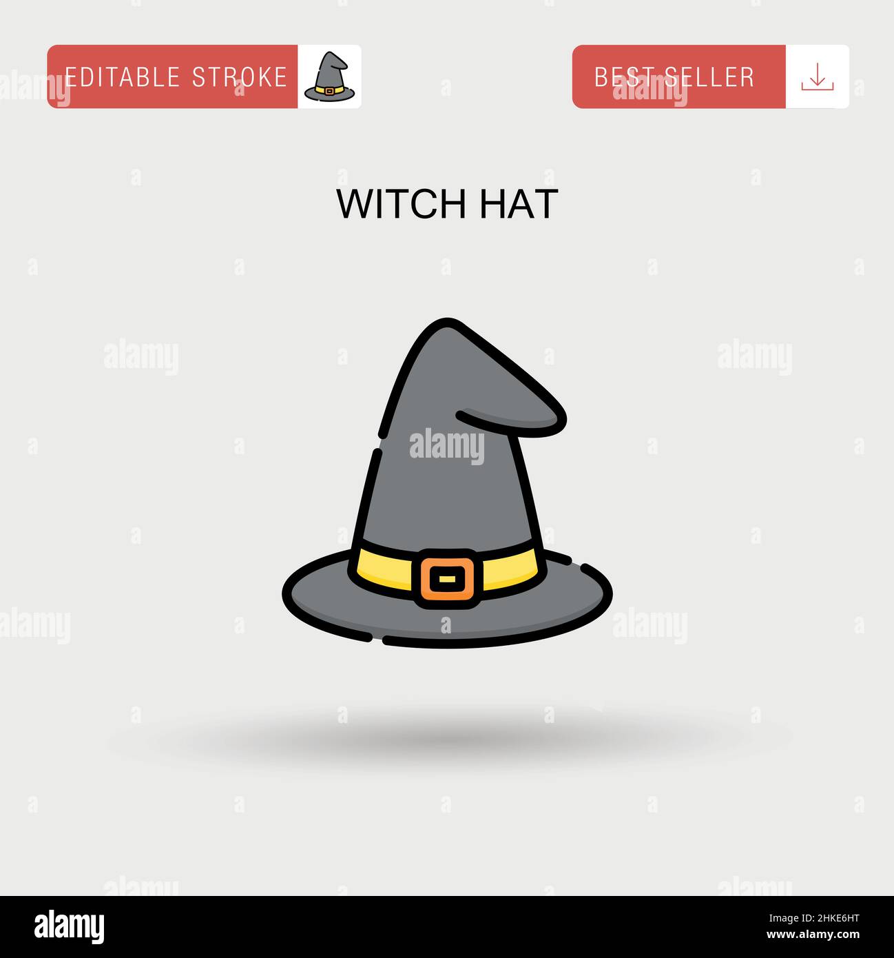 Witch hat spooky magic Stock Vector Images - Alamy