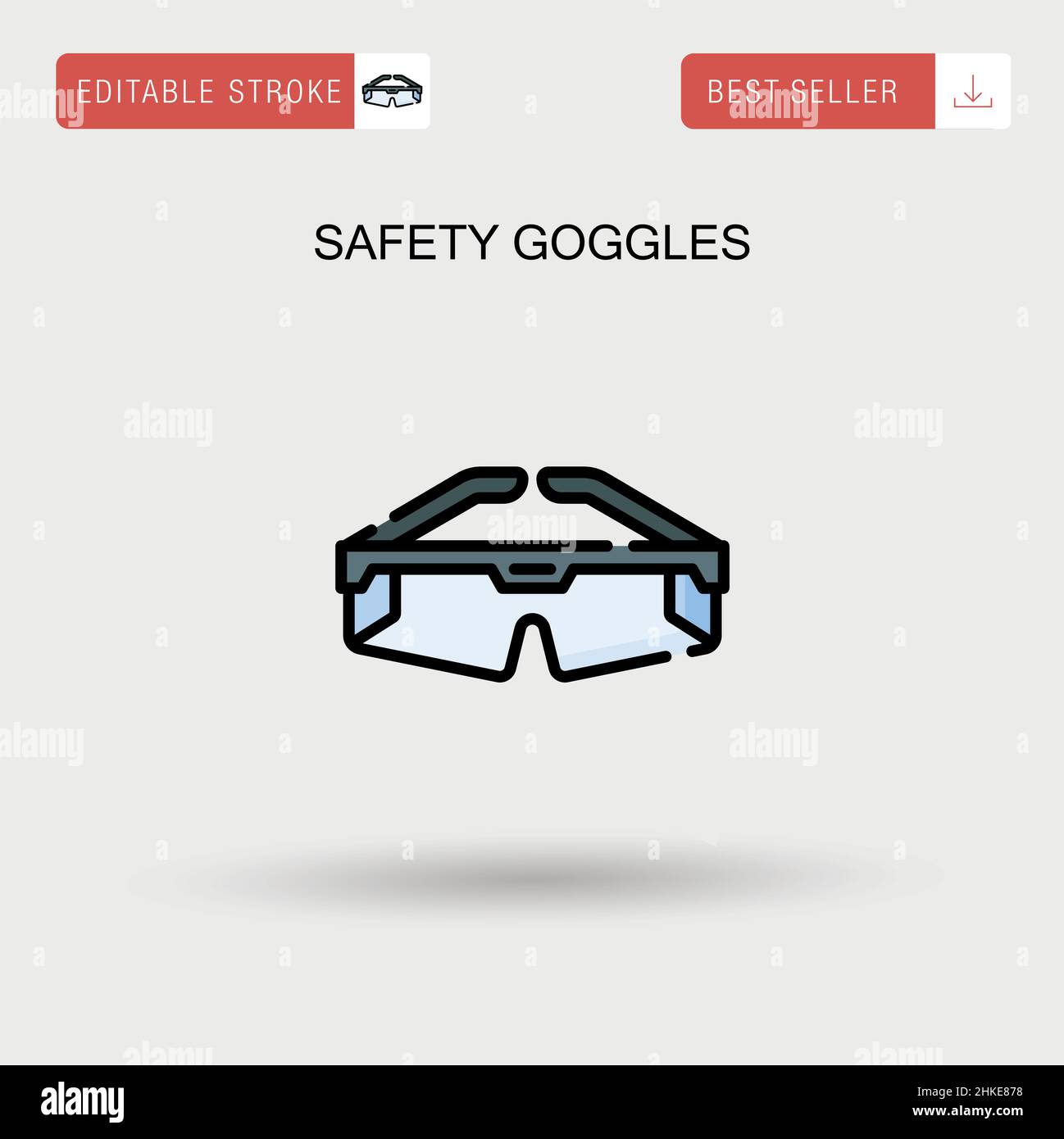Safety goggles Simple vector icon Stock Vector Image & Art Alamy