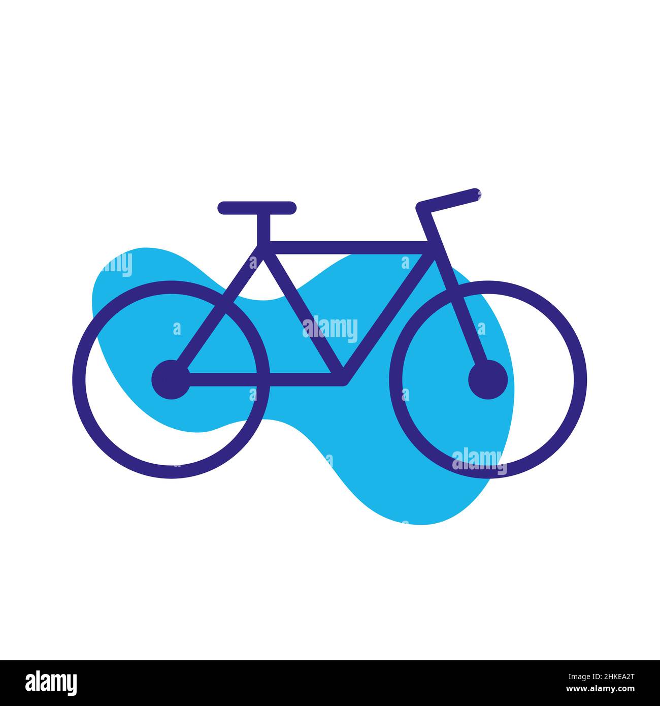 Bicycle icon. Pixel perfect, editable stroke, color Stock Vector