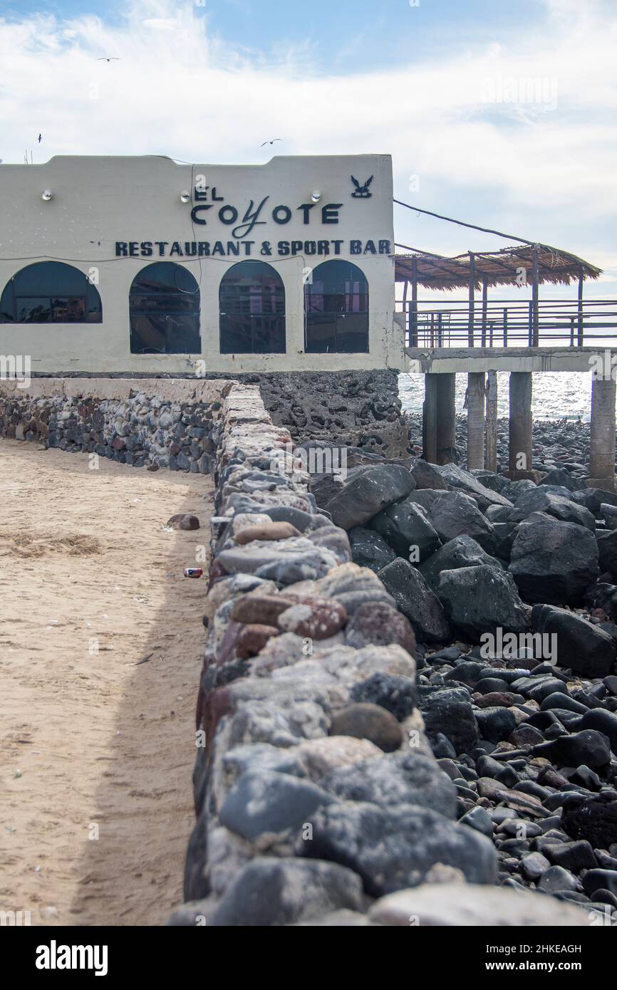 The El Coyote Sports Bar located in Puerto Penasco, Sonora, Mexico. Stock Photo