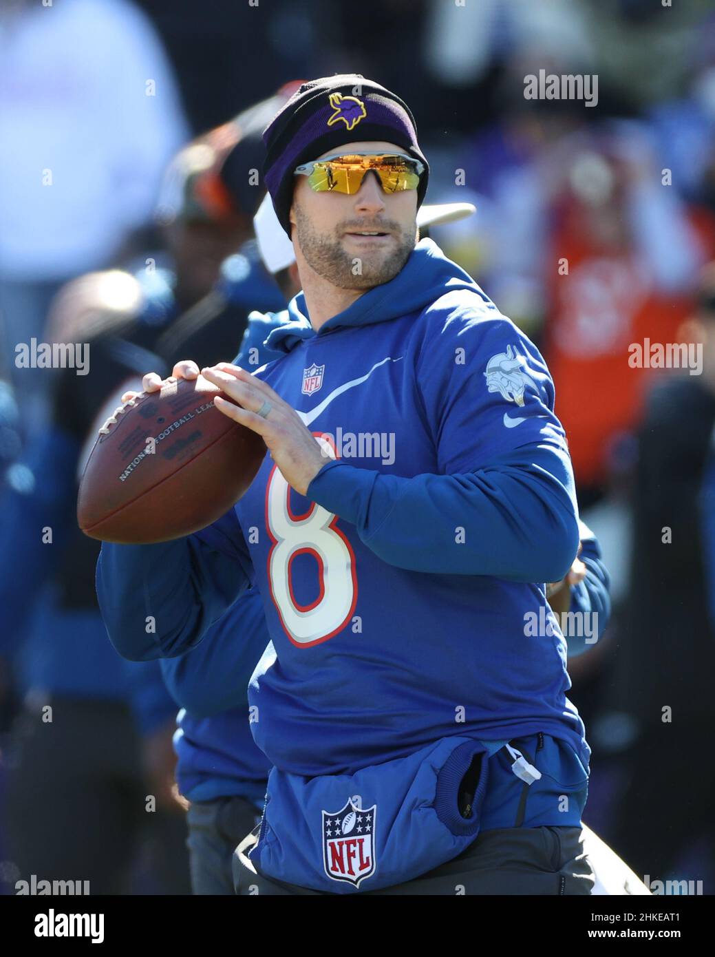 February 3, 2022 Minnesota Vikings quarterback Kirk Cousins (8) during