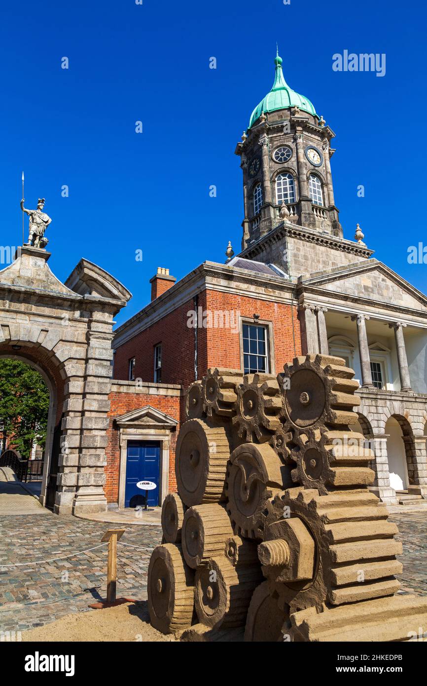 Sand sculpture, Dublin Castle, Dublin City, County Dublin, Ireland