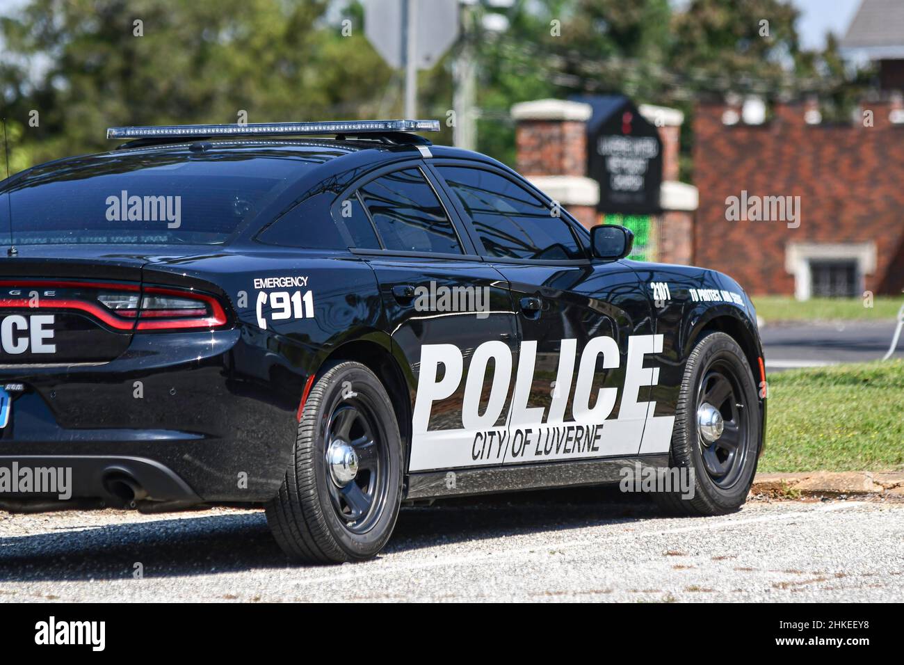 Luverne, Alabama, USA- April 21, 2021: City of Luverne Police car parked. Stock Photo