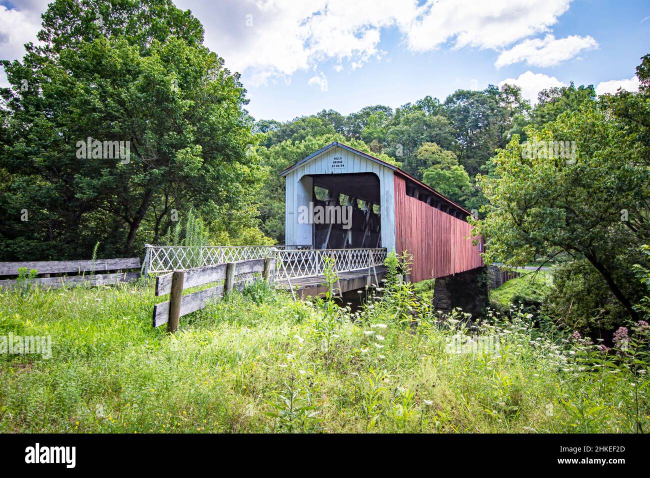 Marietta, Ohio, USAAugust 2, 2021 Hills Covered Bridge built in 1878