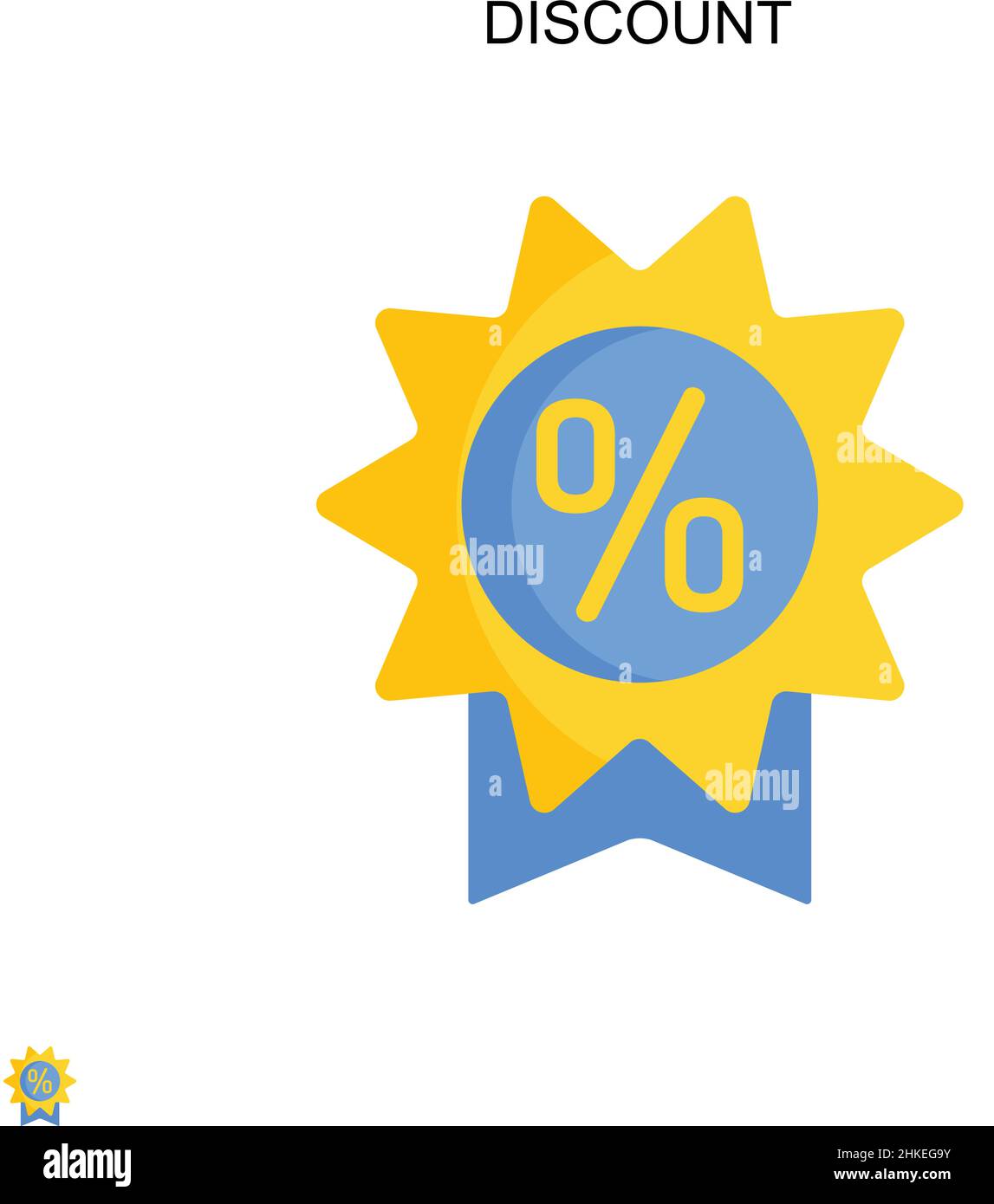 Discount Simple vector icon. Illustration symbol design template for ...