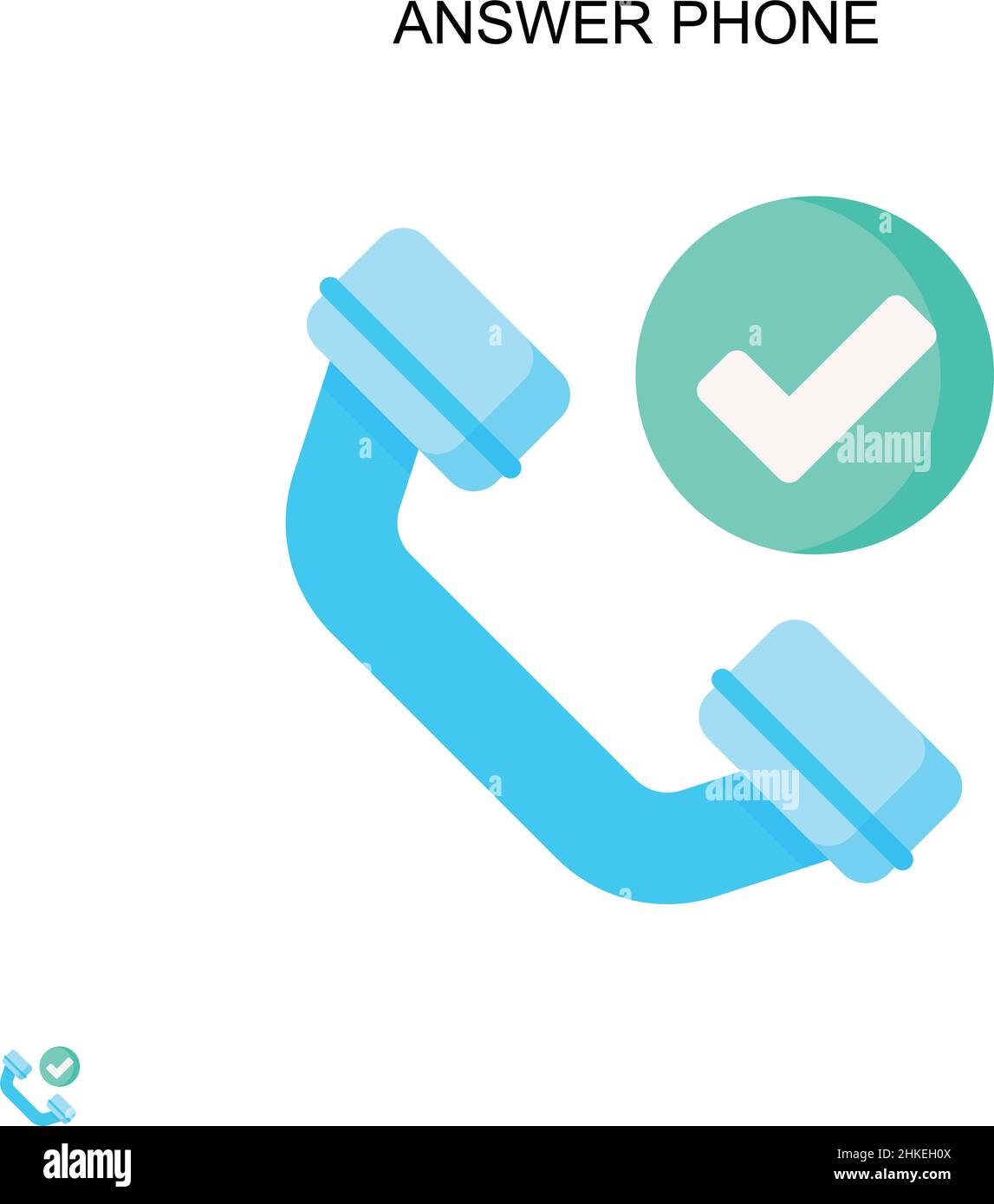 Answer landline phone Stock Vector Images - Alamy