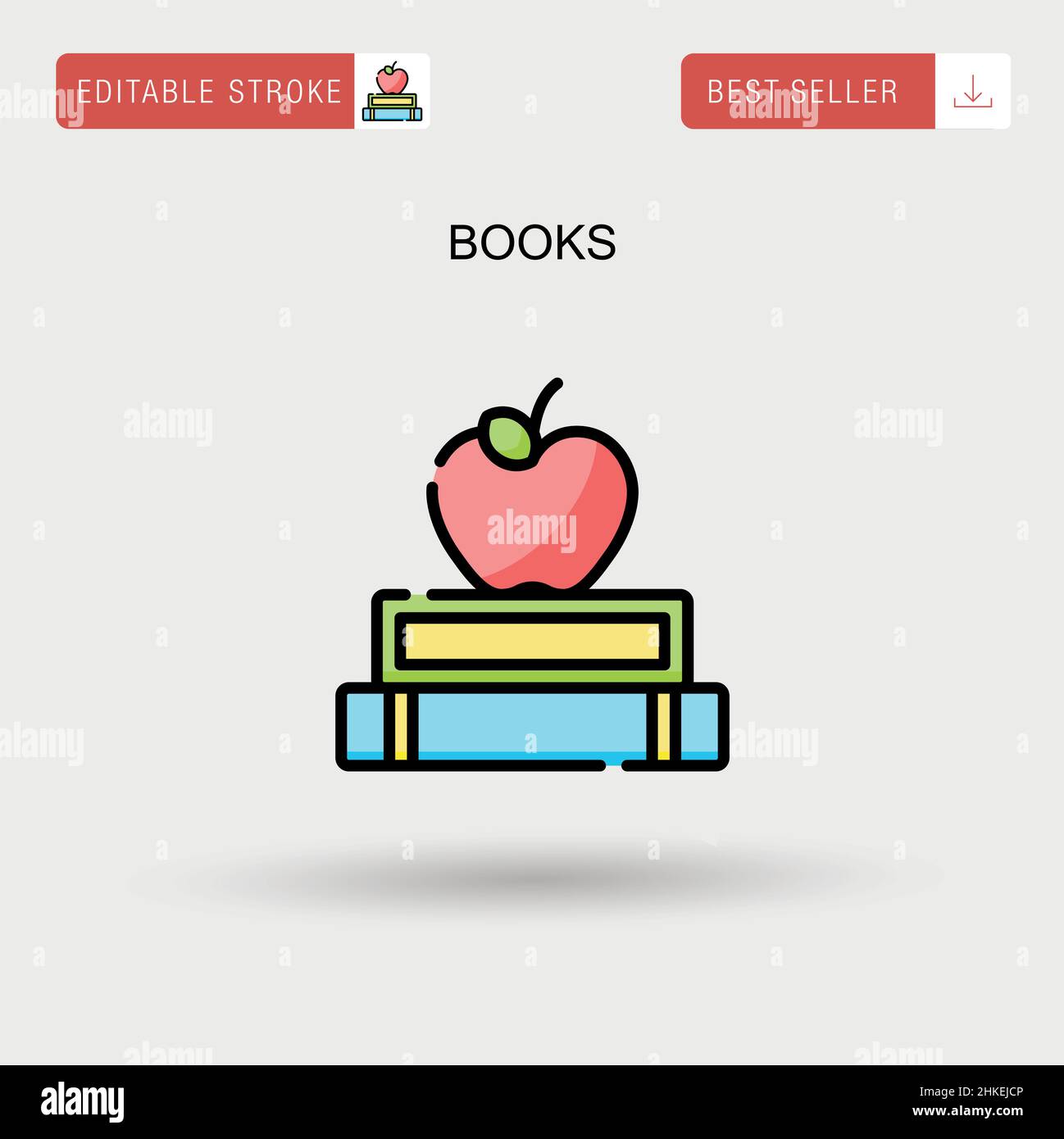 Books Simple vector icon Stock Vector Image & Art - Alamy