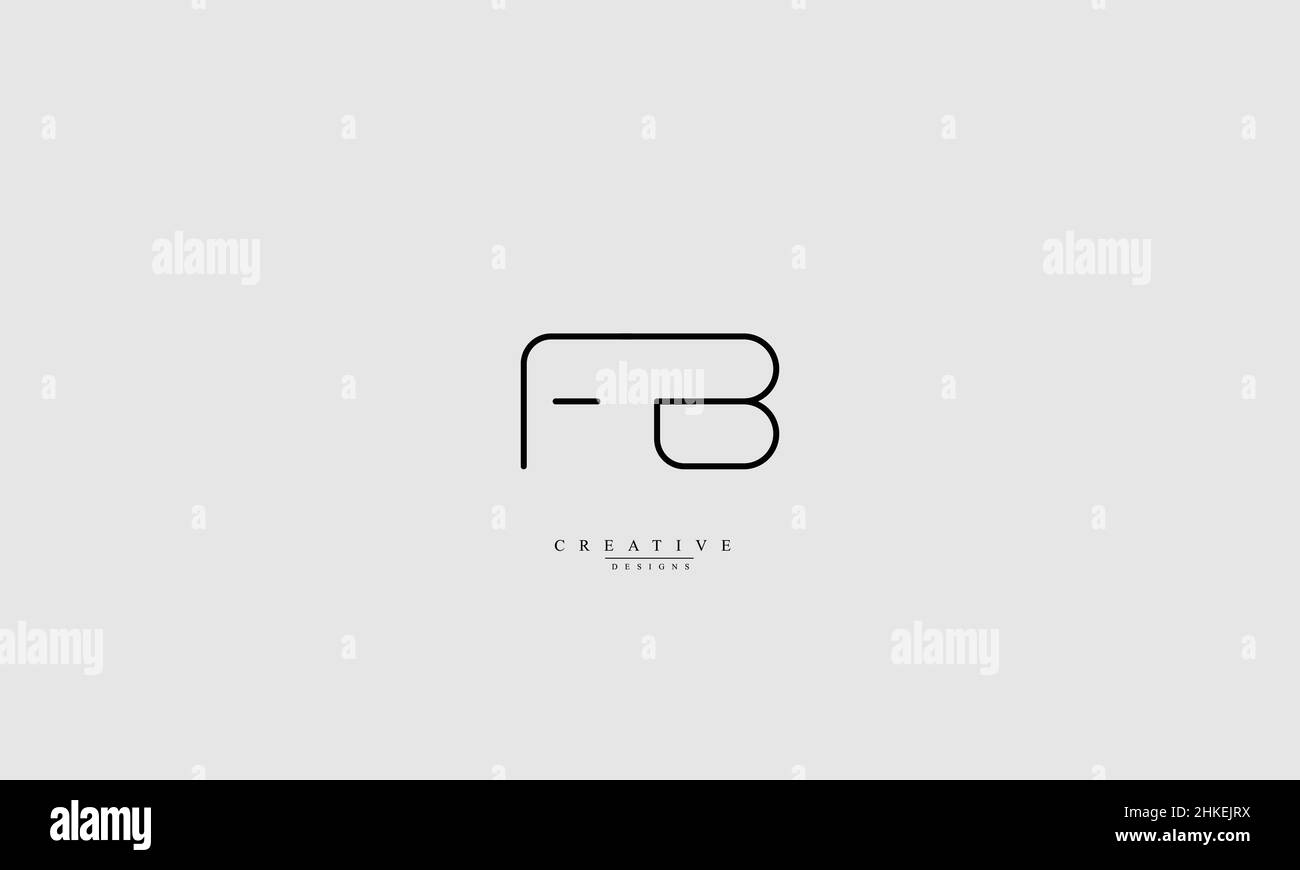 FB BF F B Alphabet letters Initials Monogram logo Stock Vector Image ...