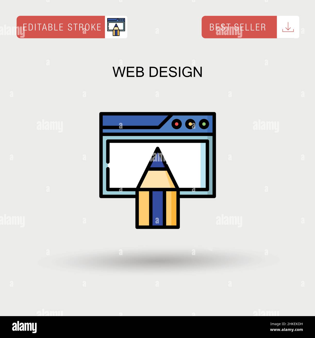 Web design Simple vector icon Stock Vector Image & Art - Alamy