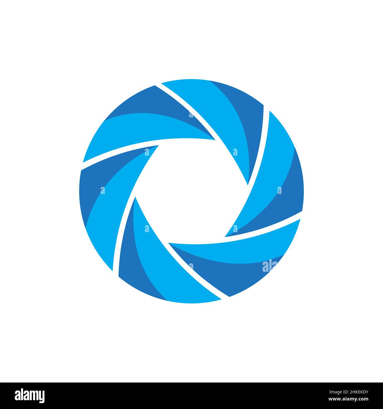 shutter camera lens with wave logo design, vector graphic symbol icon ...