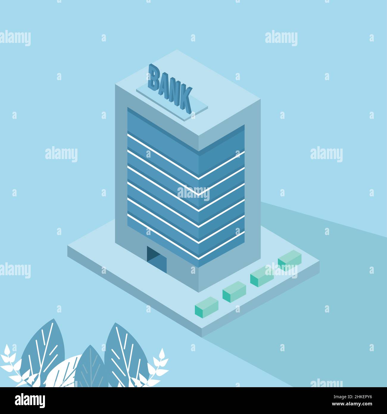 bank building isometric Stock Vector Image & Art - Alamy