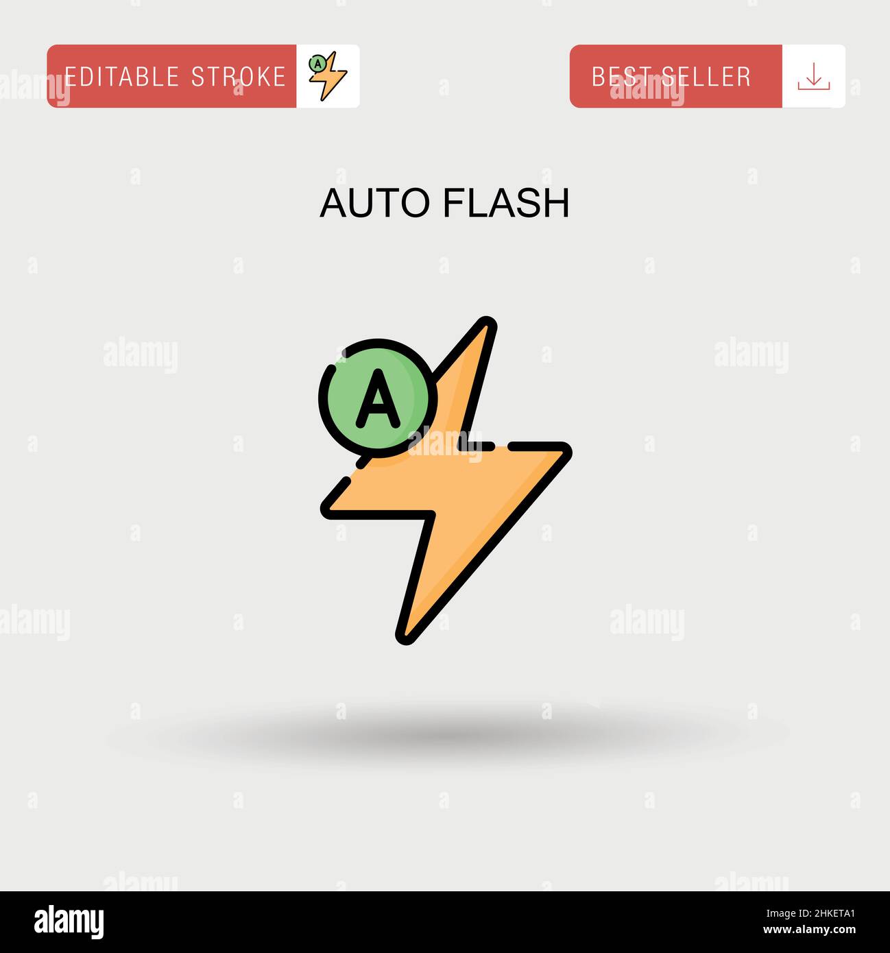 Auto flash Simple vector icon Stock Vector Image & Art - Alamy