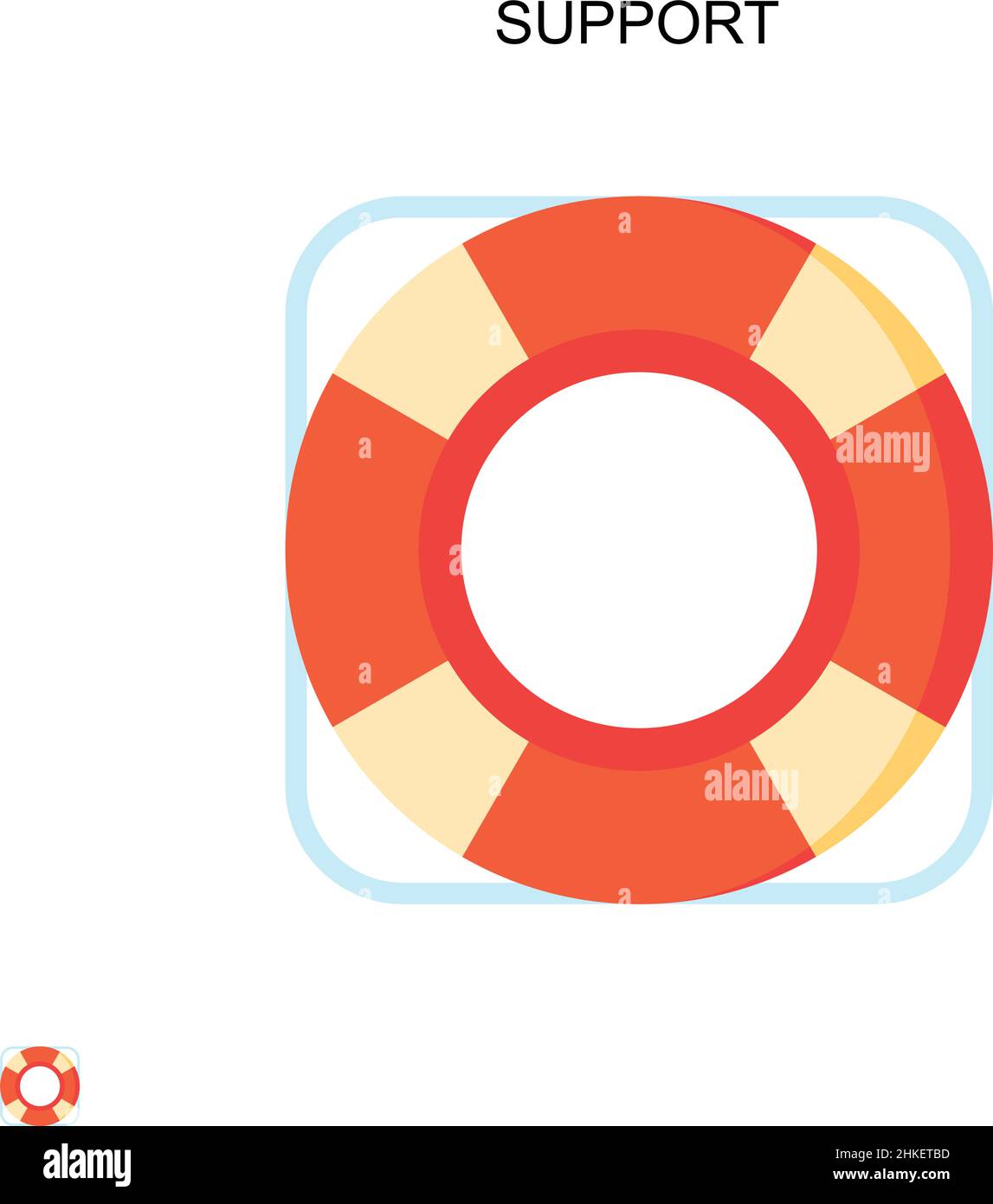 Support Simple vector icon. Illustration symbol design template for web ...