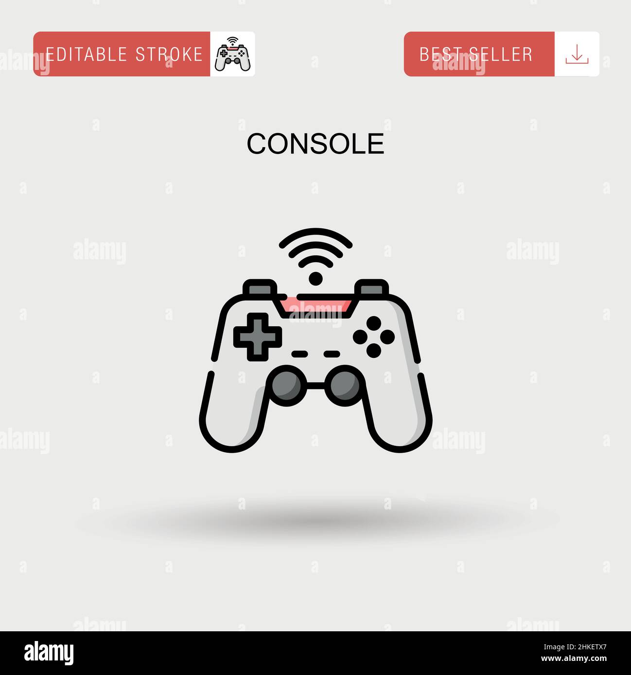 Console Simple vector icon Stock Vector Image & Art - Alamy