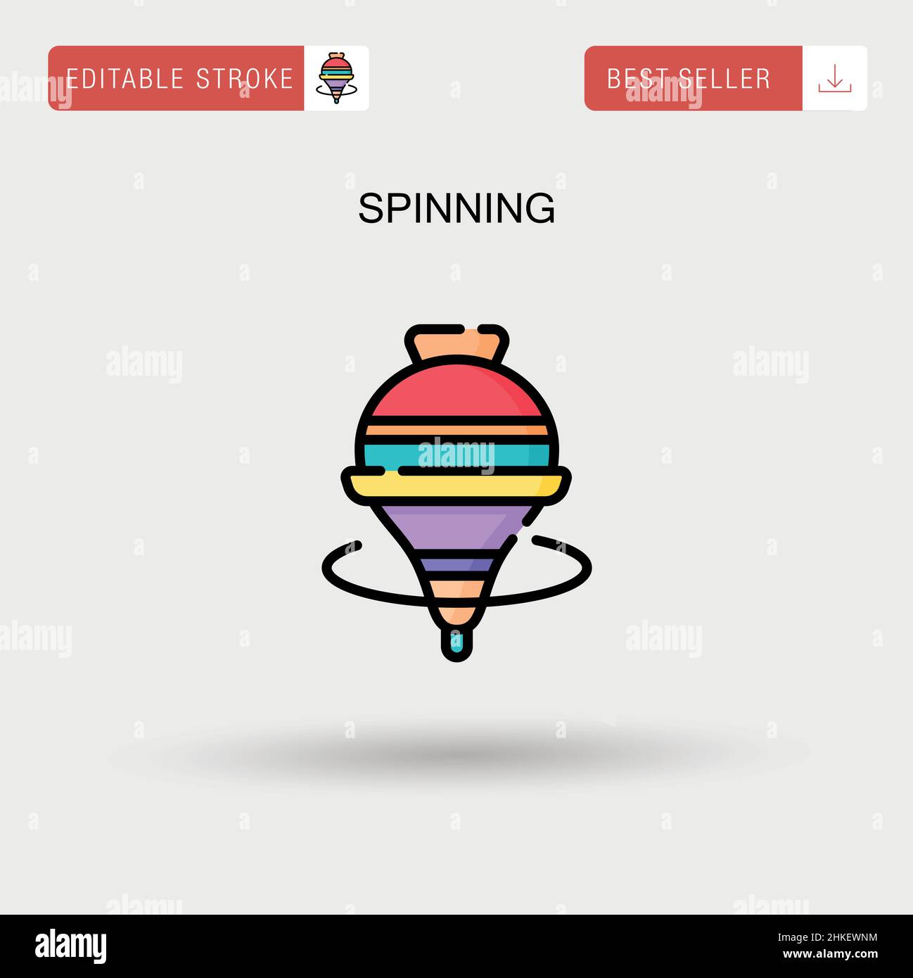 Spinning Simple vector icon Stock Vector Image & Art Alamy