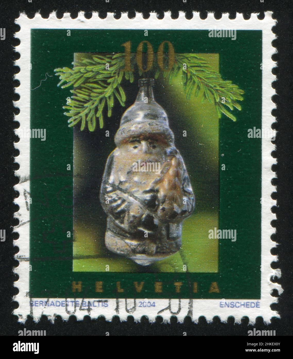 SWITZERLAND - CIRCA 2004: stamp printed by Switzerland, shows Christmas, circa 2004 Stock Photo
