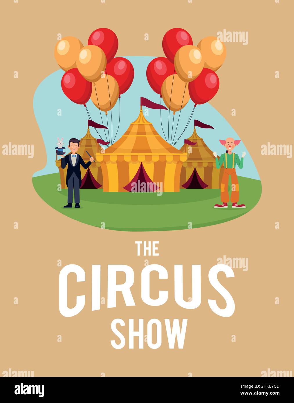 circus show lettering scene Stock Vector Image & Art - Alamy