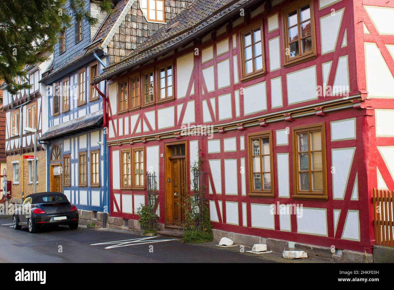 The Town of Witzenhausen in the Werra Valley in Germany, Hessen Stock Photo