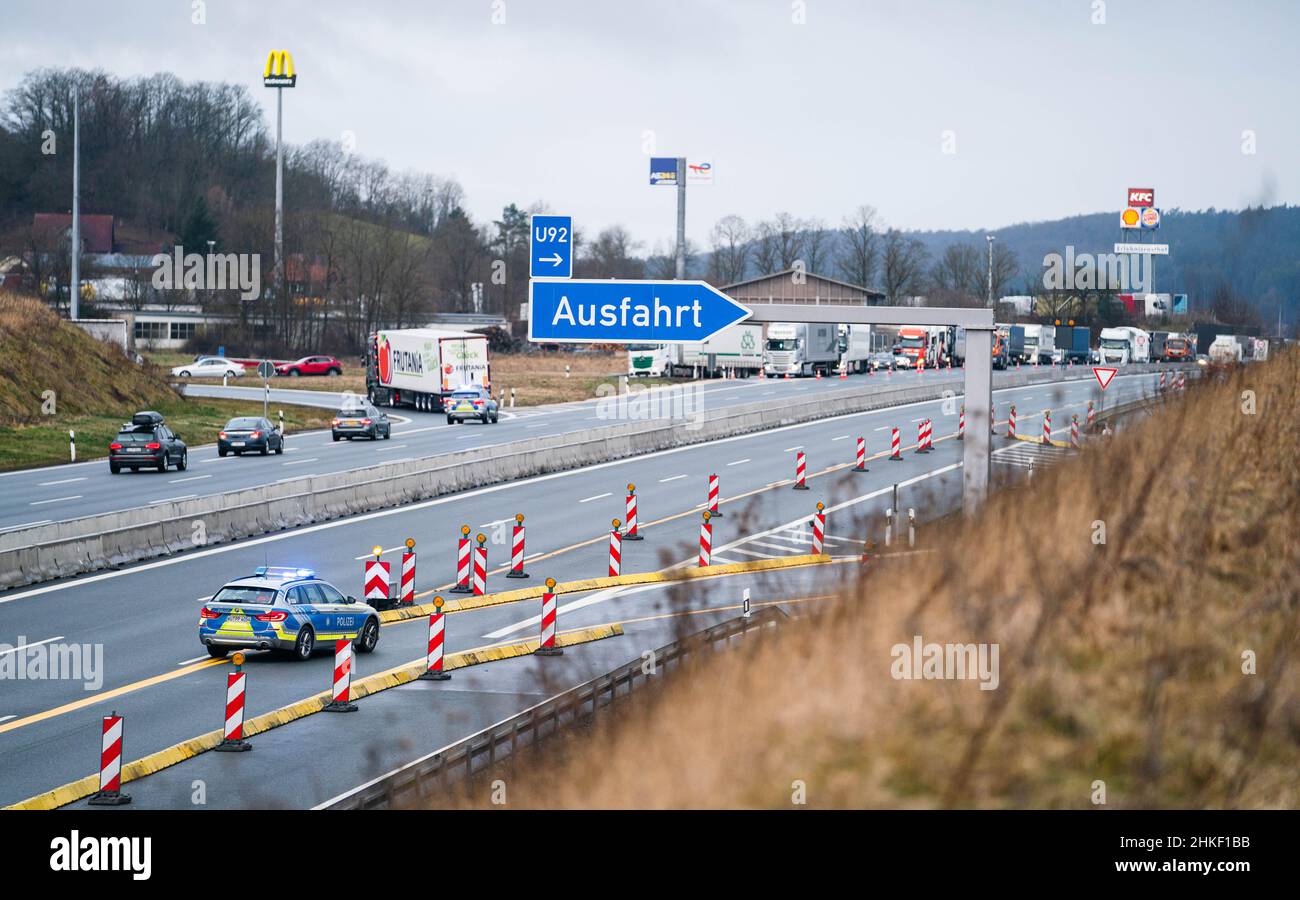 Geiselwind A3 Accident on highway a3 hi-res stock photography and images - Alamy