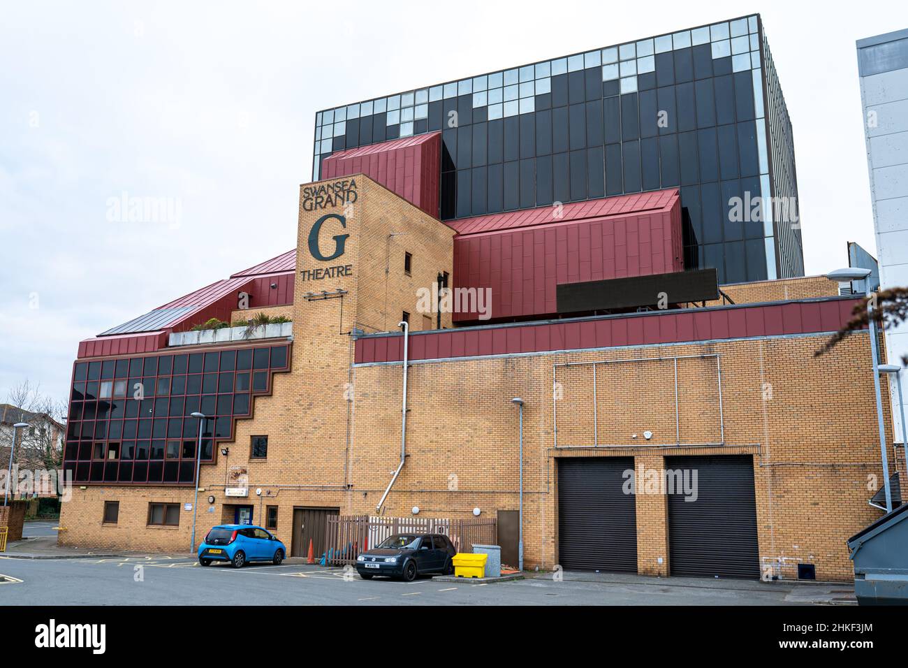 Swansea Grand Theatre building. South Wales, the United Kingdom - January 16, 2022 Stock Photo