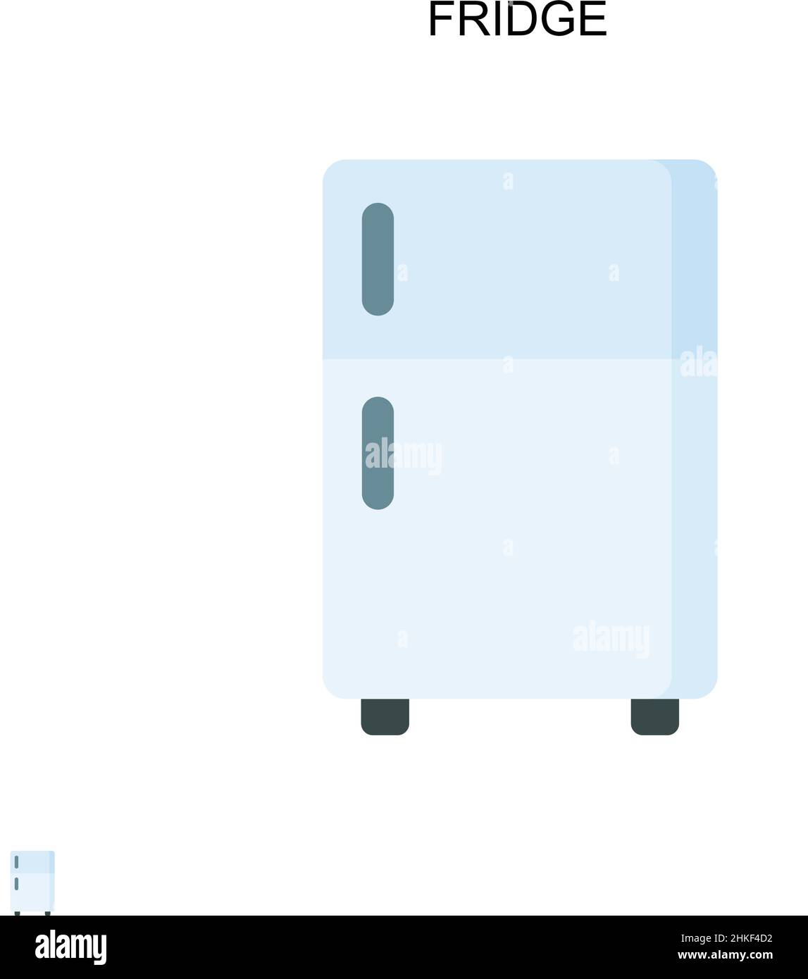 Fridge Simple vector icon. Illustration symbol design template for web ...