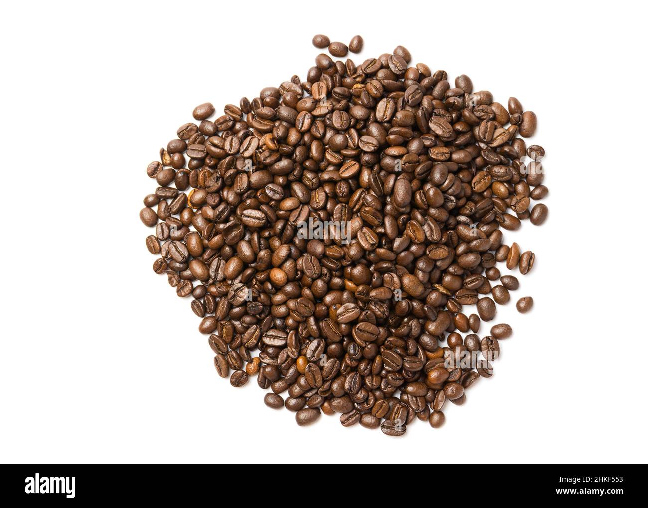 Coffee beans isolated on white background area for copy space Stock ...