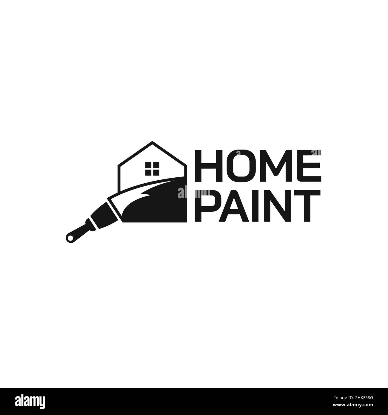 Creative House Paint Concept Logo,Design Templates,symbols,icons Stock Vector