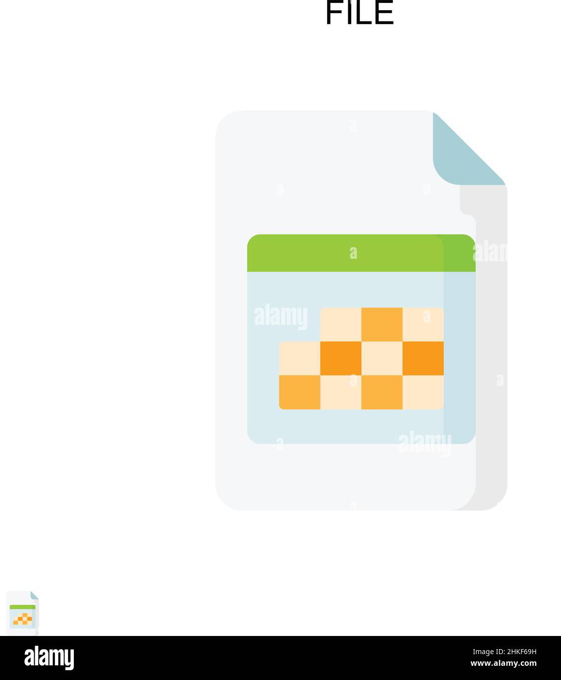 File Simple vector icon. Illustration symbol design template for web ...