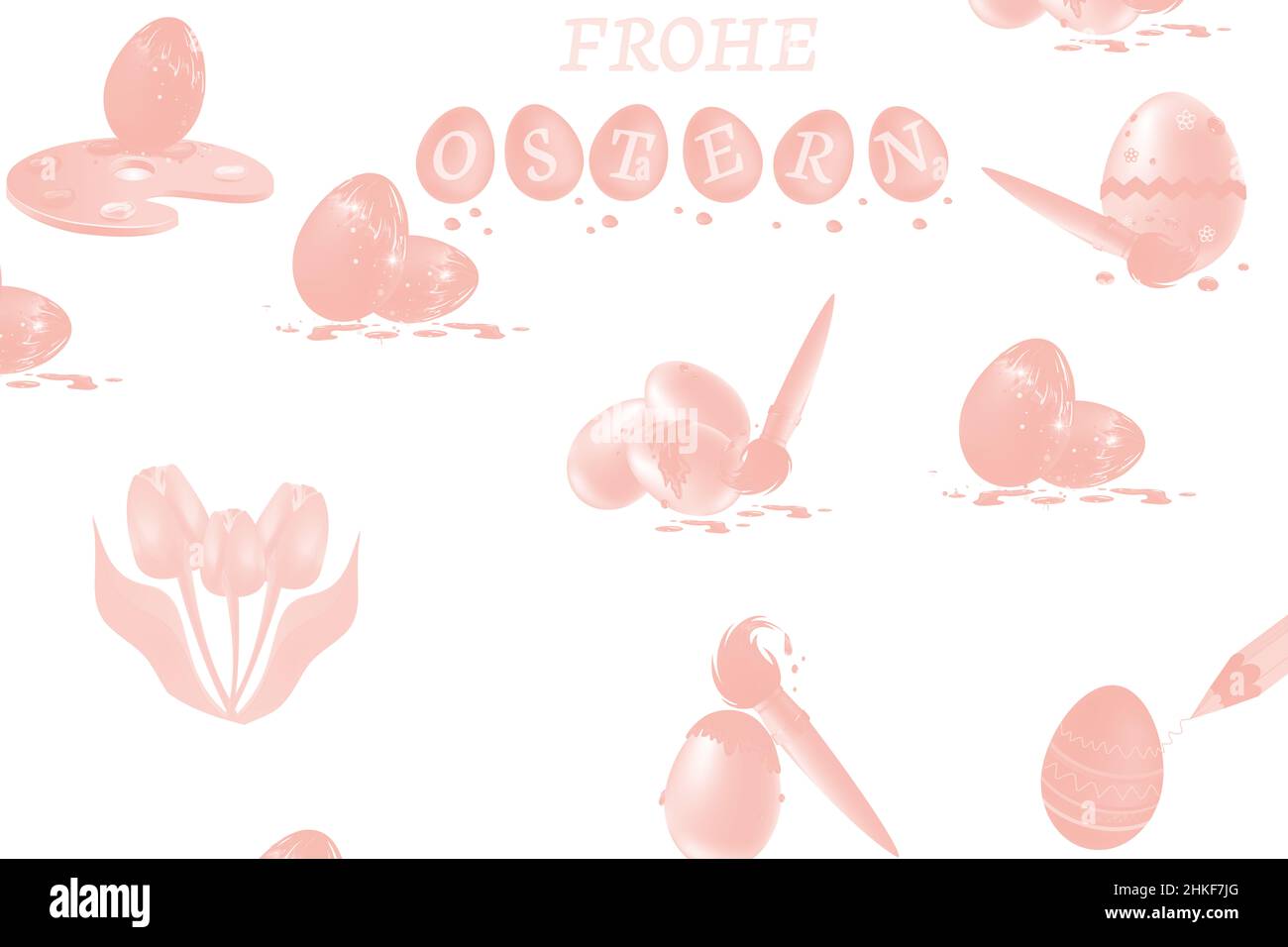 Happy Easter background template colorful Stock Photo