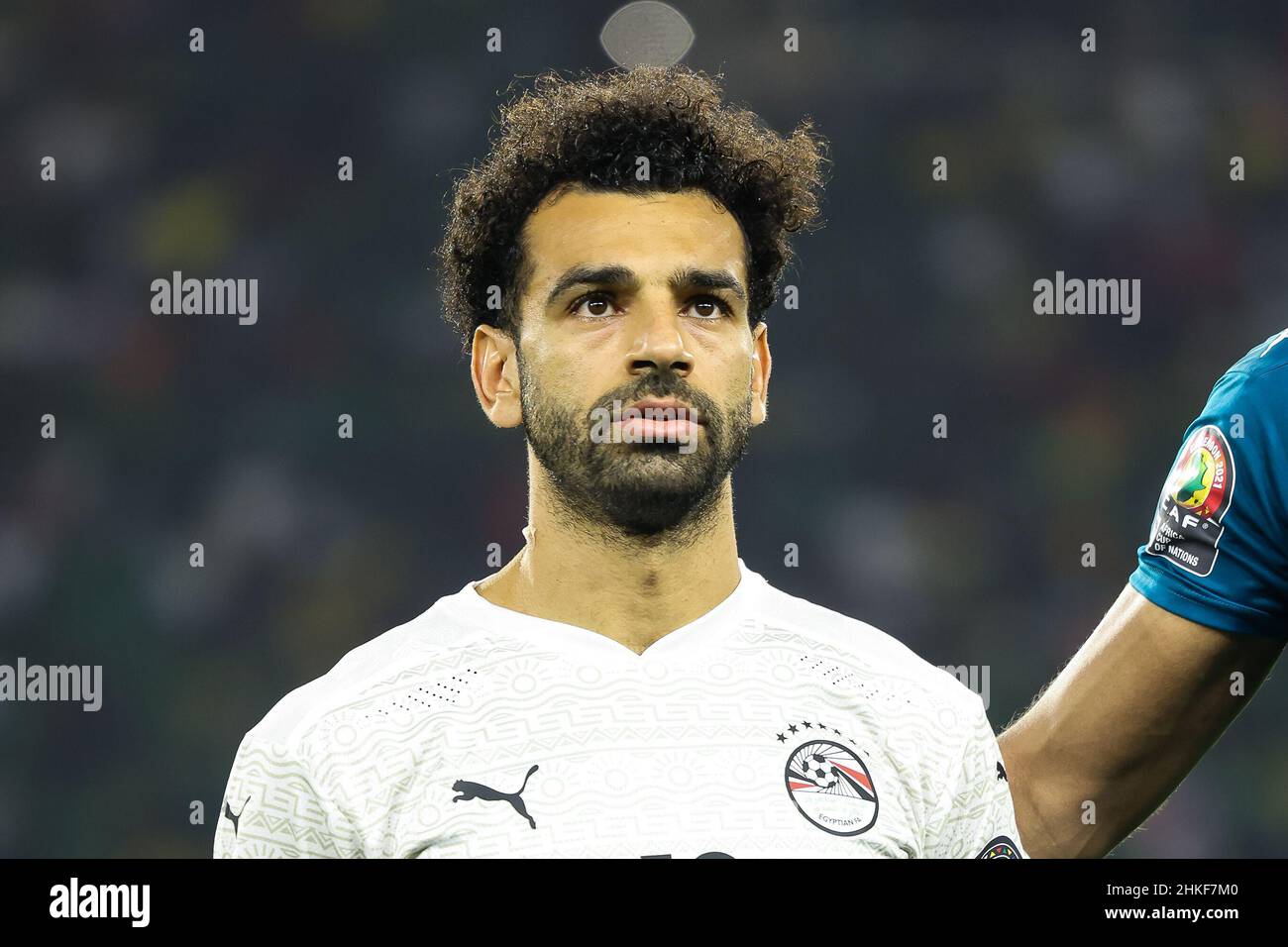 CAMEROON, Yaounde, 03 February 2022 - Mohamed Salah of Egypt looks on during the Africa Cup of Nations play offs semi final match between Cameroon and Egypt at Stade d'Olembe, Yaounde, Cameroon, 03/02/2022/ Photo by SF Credit: Sebo47/Alamy Live News Stock Photo