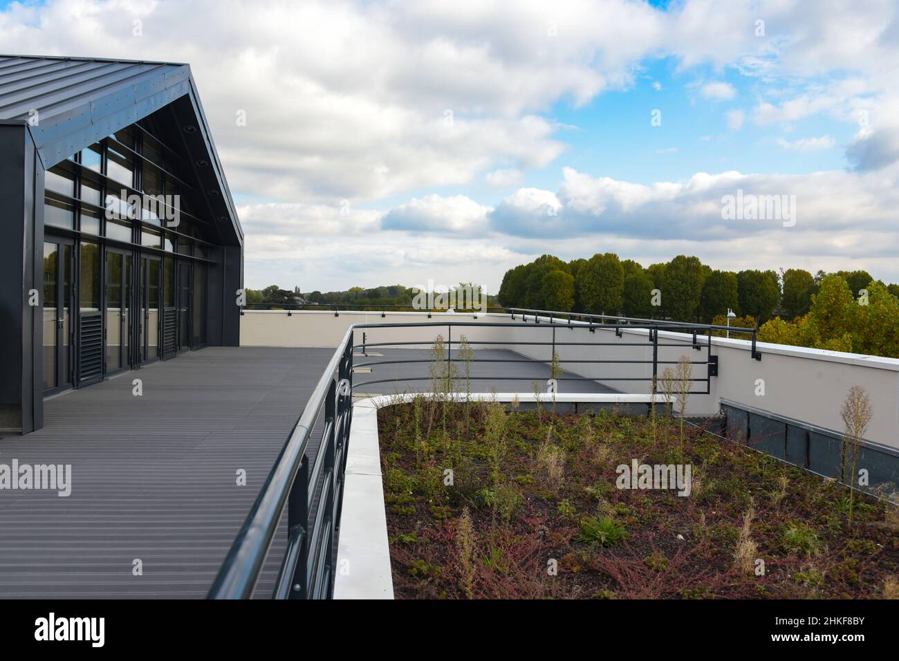 view of a completely new mezzanine in France Stock Photo