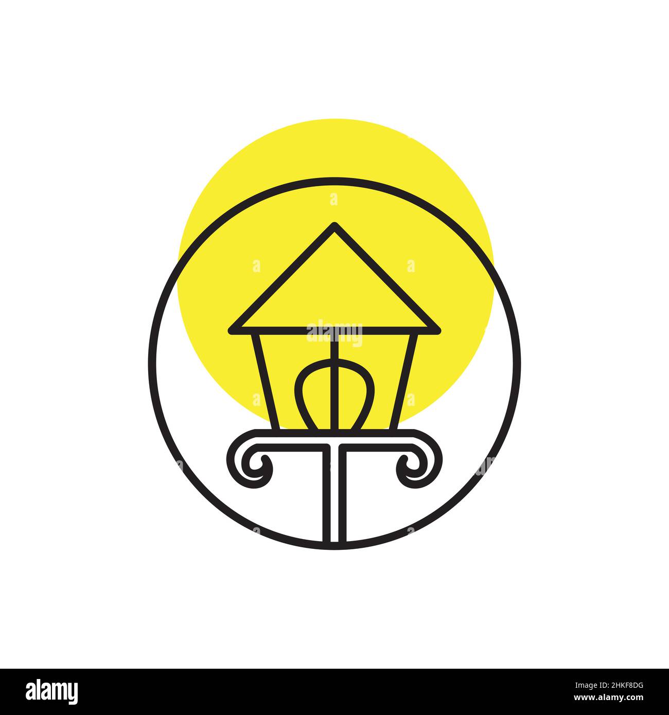 line decorative outdoor lightning modern logo design, vector graphic symbol icon illustration creative idea Stock Vector