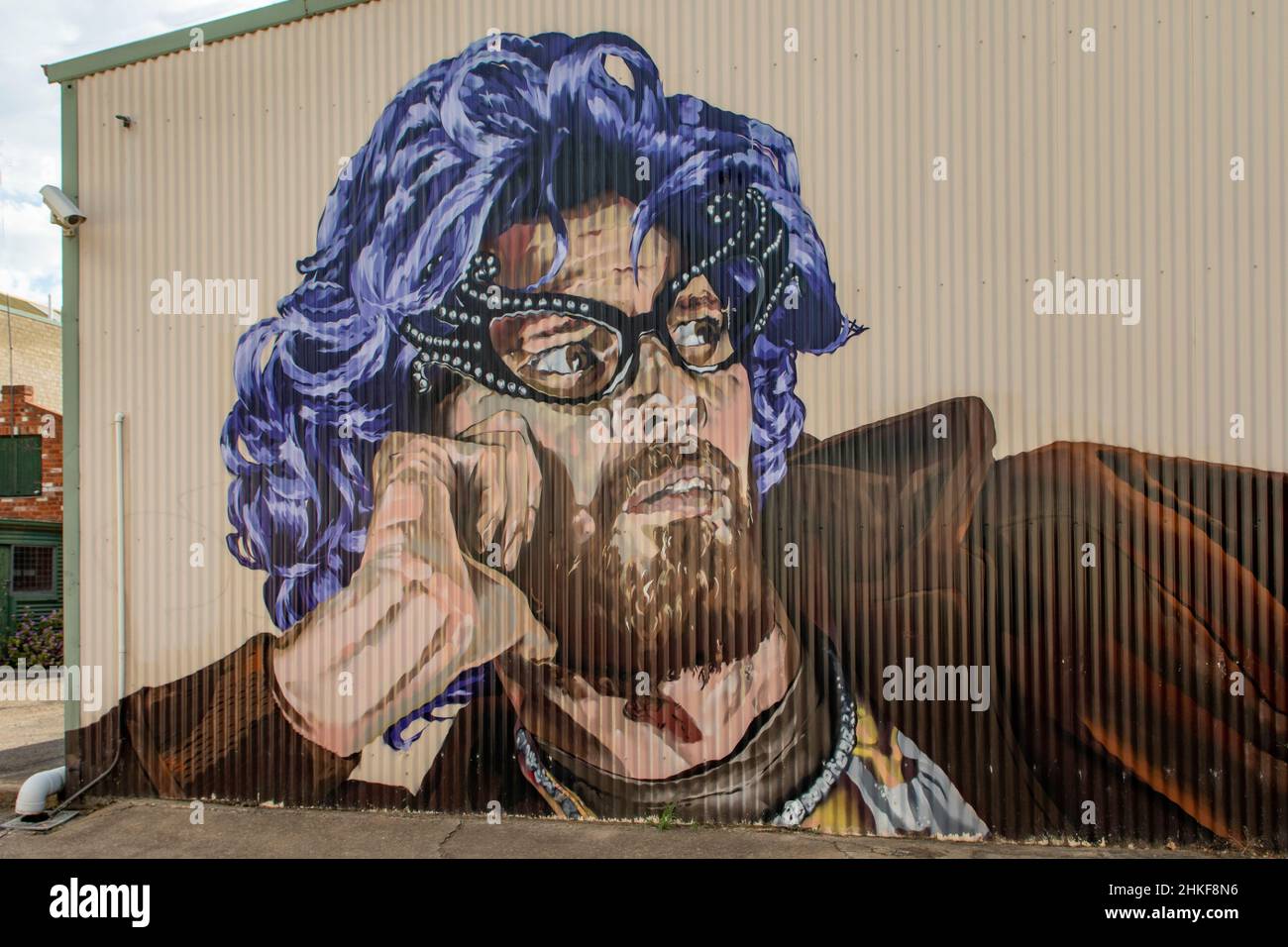 Street Art, Cadell Place, Wagga Wagga, NSW, Australia Stock Photo Alamy