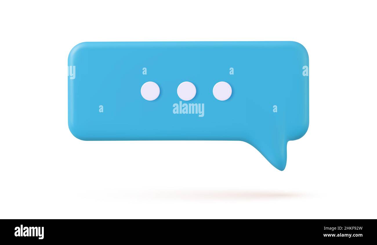 Chat box 3d Stock Vector Images - Alamy