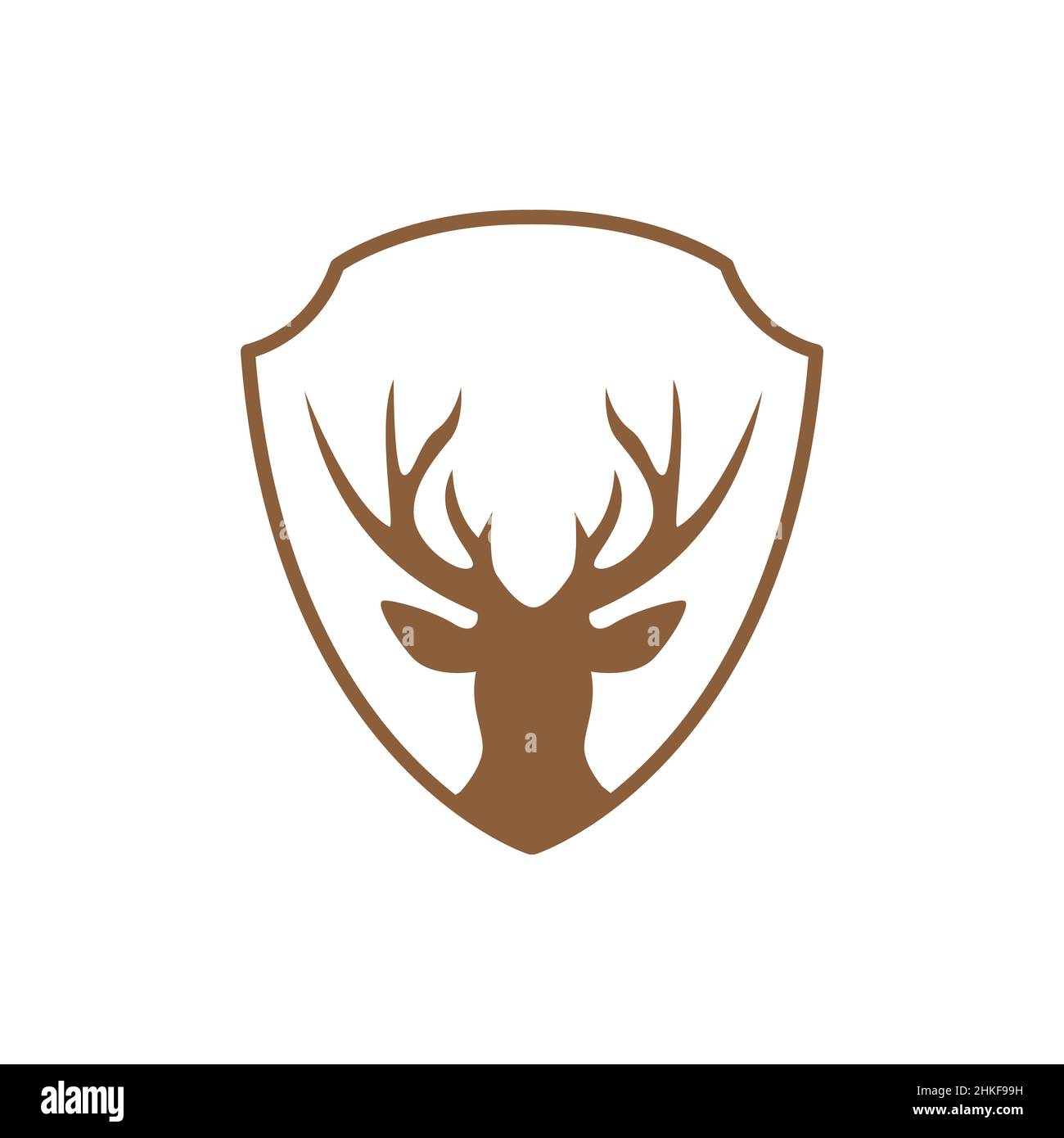 Deer antler logo Royalty Free Vector Image - VectorStock