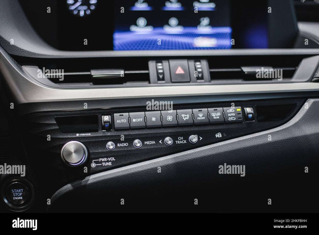 manual air conditioning controls of the car Stock Photo Alamy