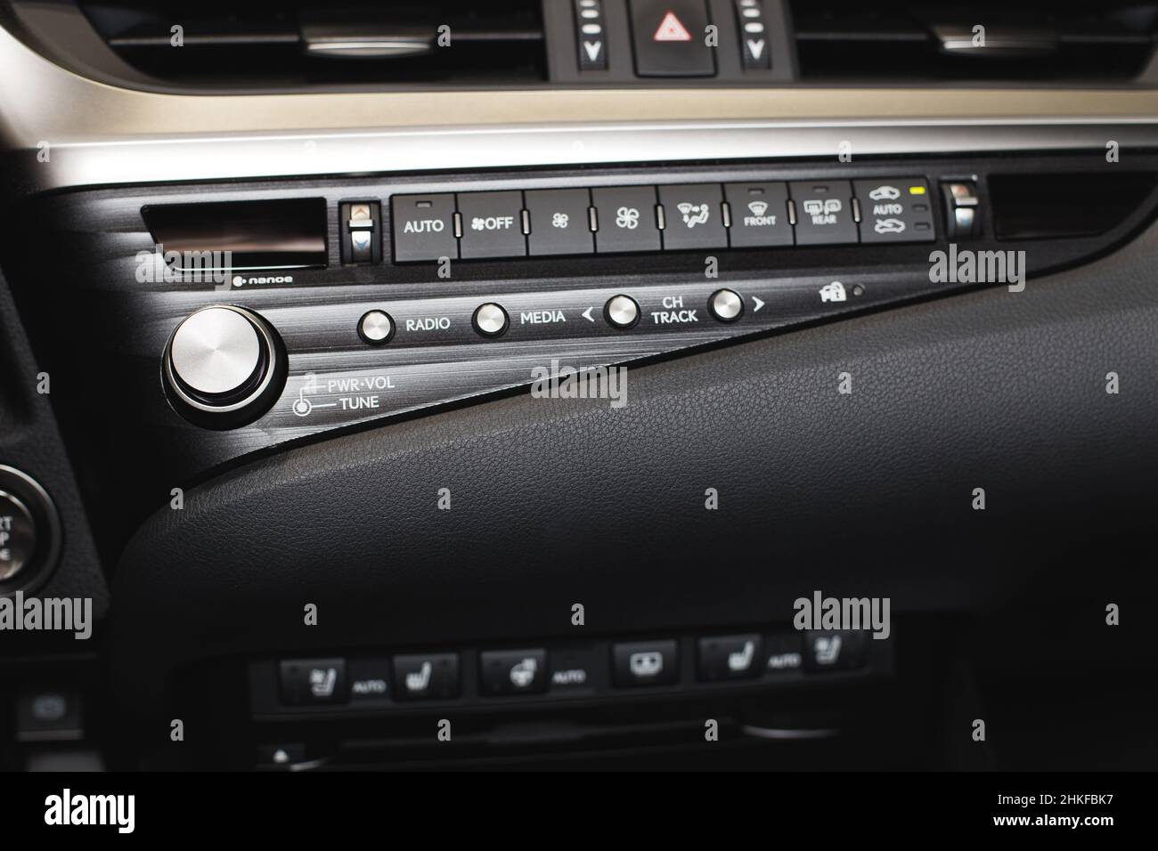 manual air conditioning controls of the car Stock Photo Alamy